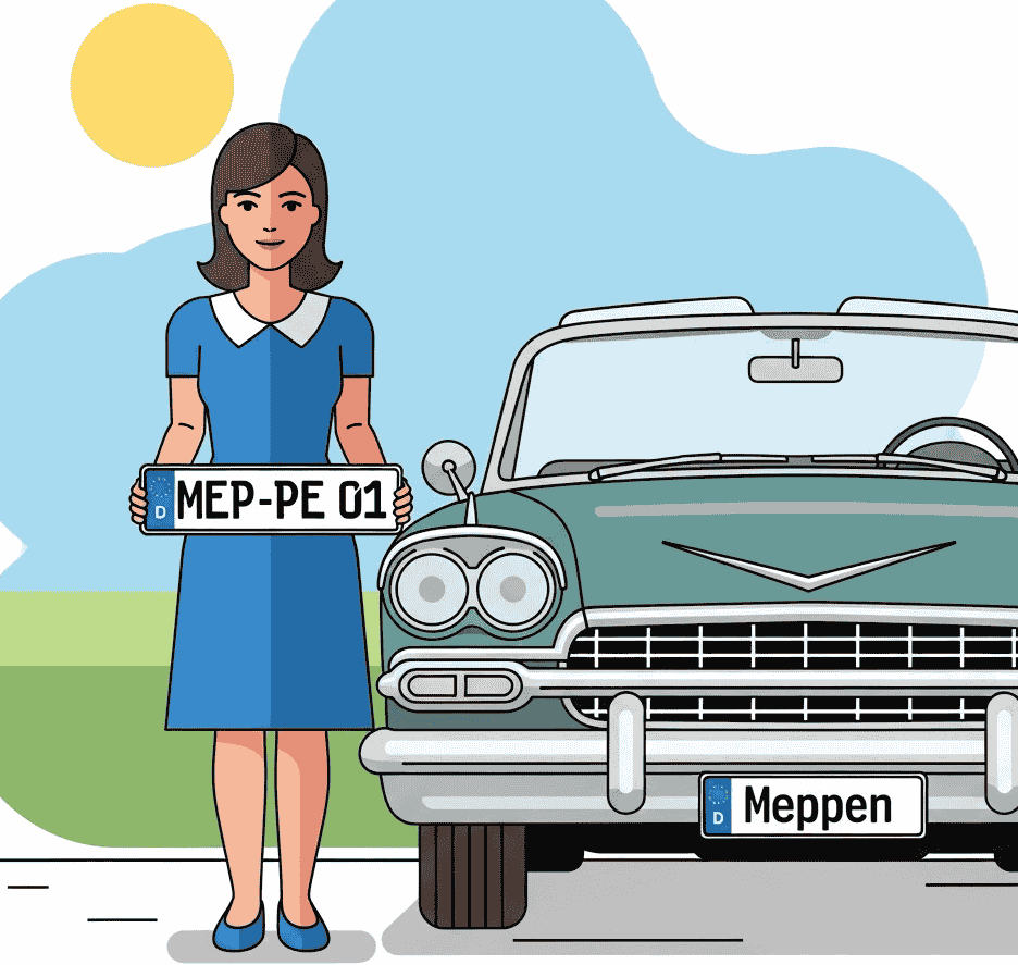 Wunschkennzeichen für Meppen