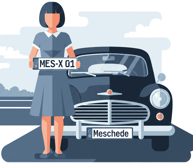 Wunschkennzeichen für Meschede