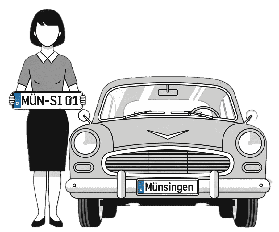 Wunschkennzeichen für Münsingen