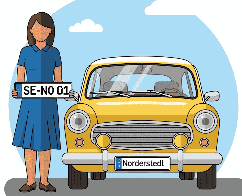 Wunschkennzeichen für Norderstedt