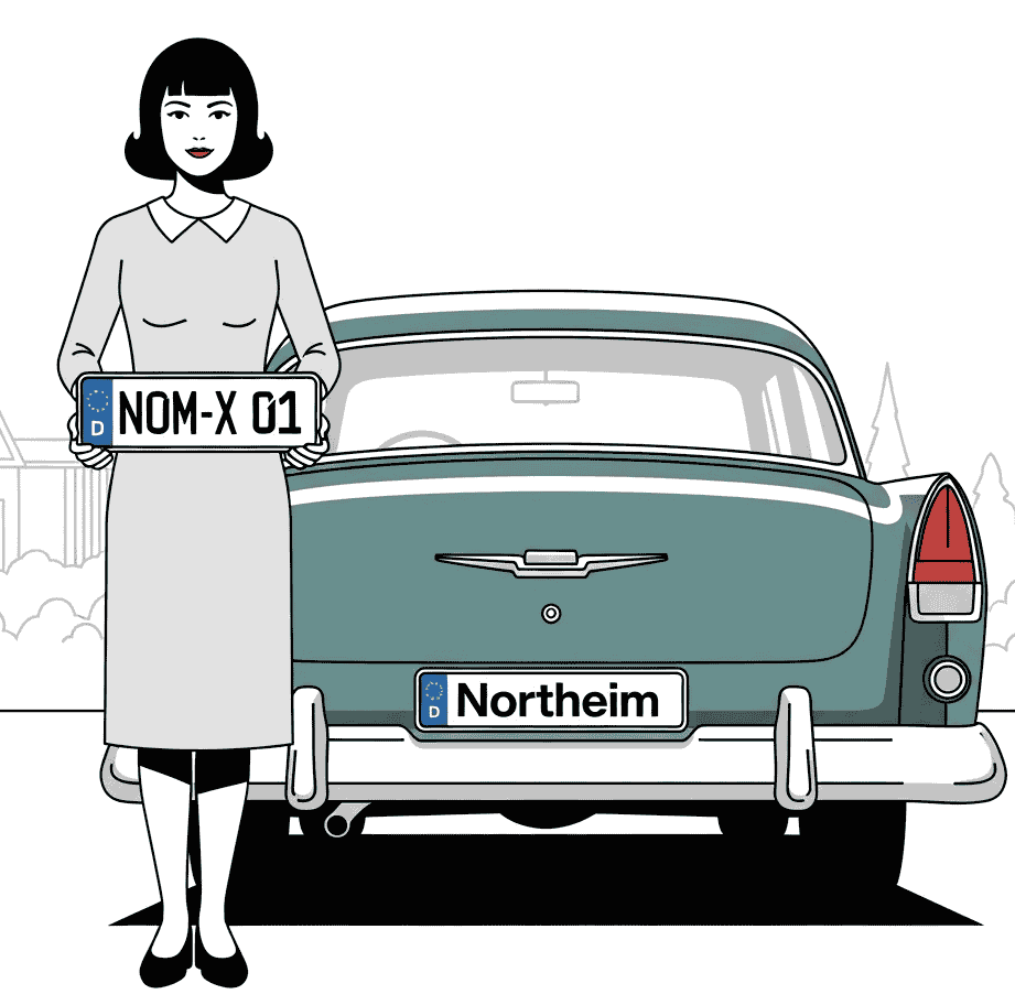 Wunschkennzeichen für Northeim