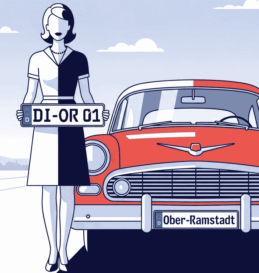 Wunschkennzeichen für Ober-Ramstadt