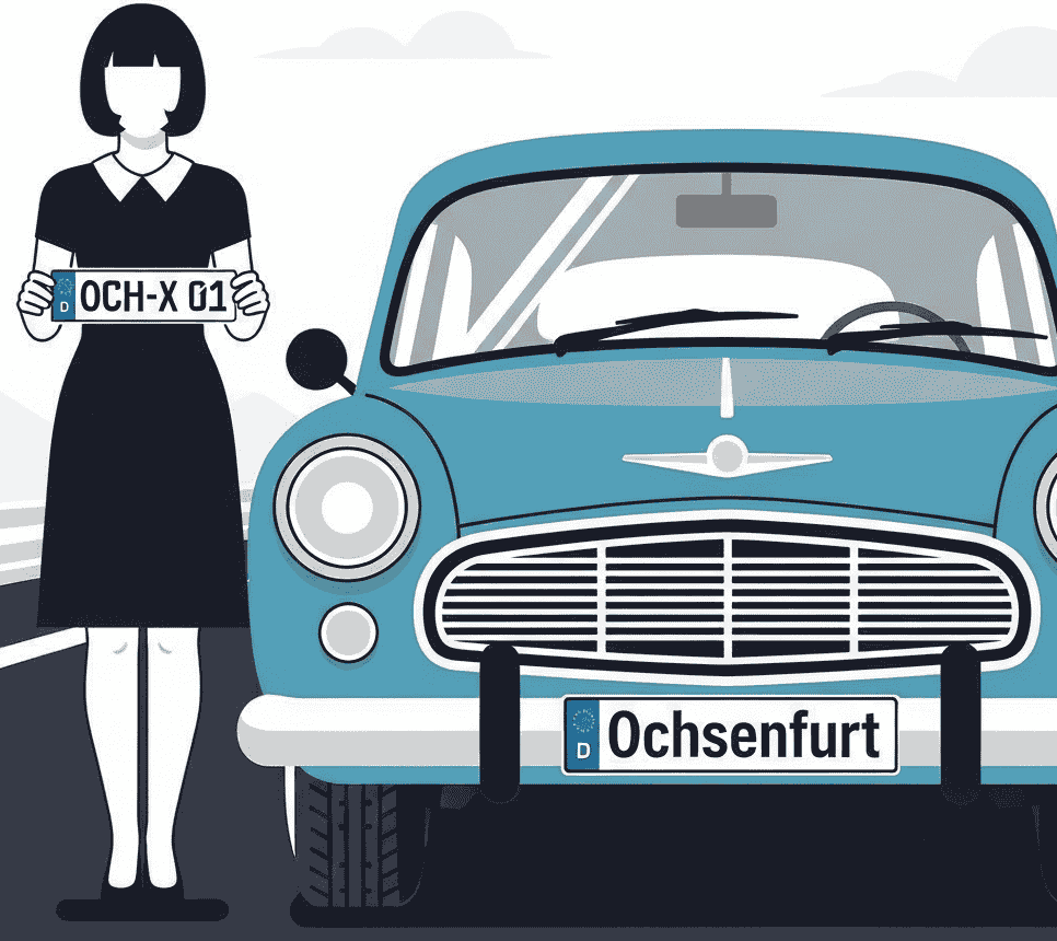 Wunschkennzeichen für Ochsenfurt