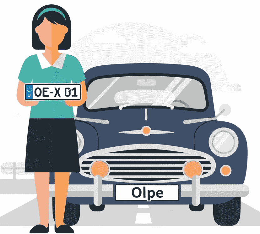 Wunschkennzeichen für Olpe