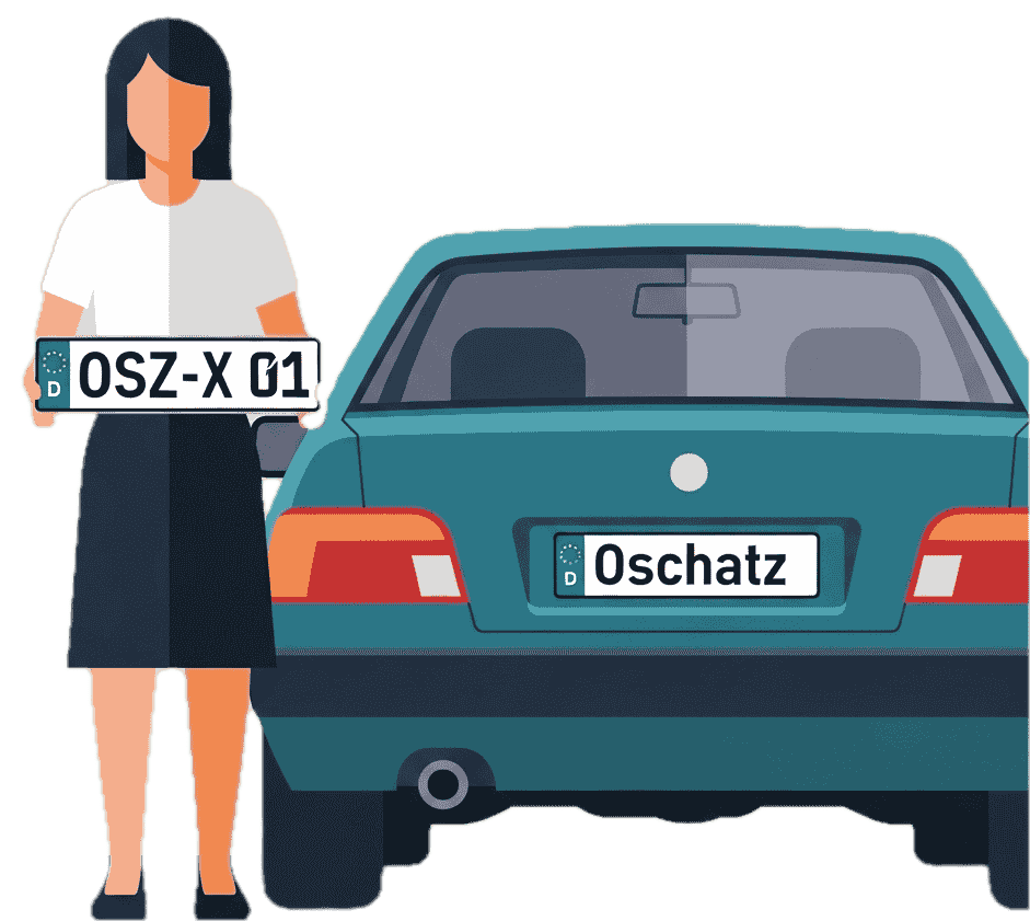 Wunschkennzeichen für Oschatz