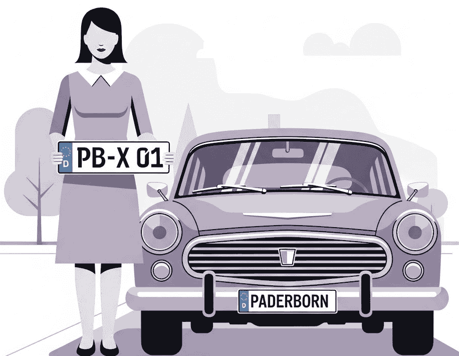Wunschkennzeichen für Paderborn