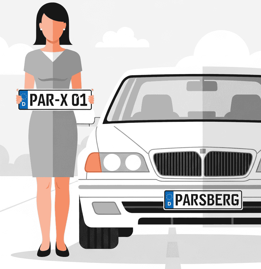 Wunschkennzeichen für Parsberg