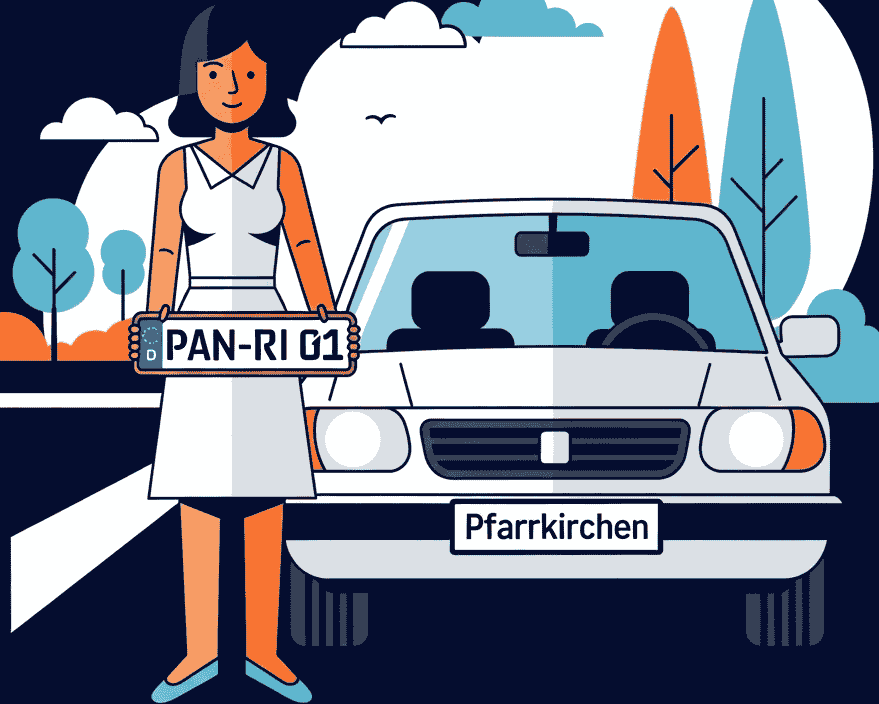 Wunschkennzeichen für Pfarrkirchen