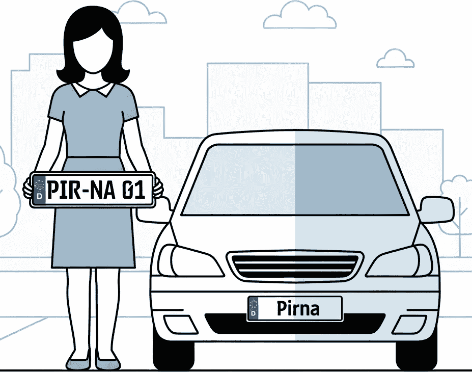 Wunschkennzeichen für Pirna