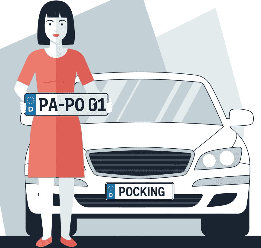 Wunschkennzeichen für Pocking