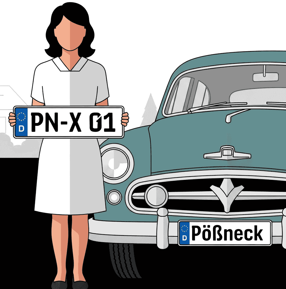 Wunschkennzeichen für Pößneck