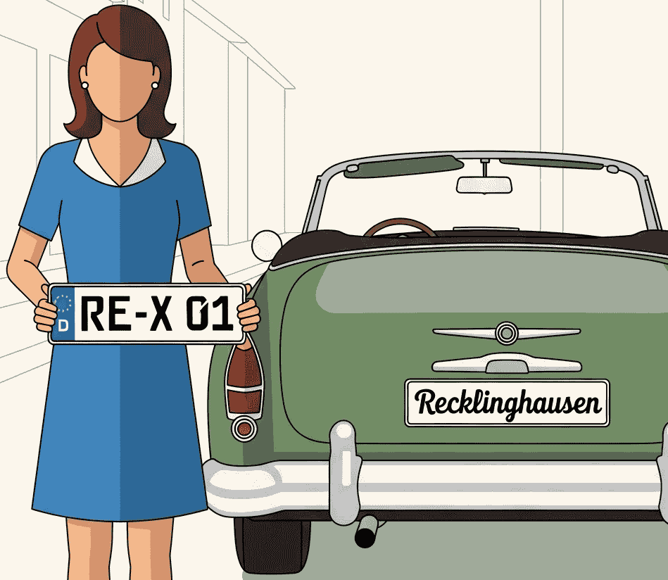 Wunschkennzeichen für Recklinghausen