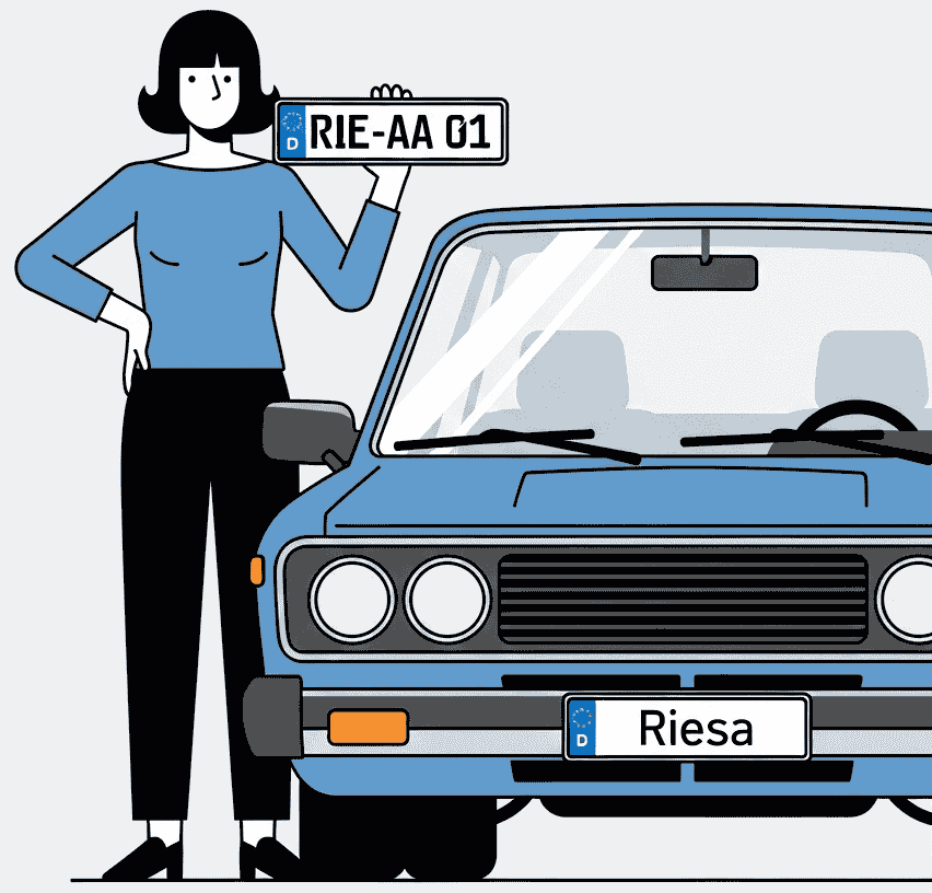 Wunschkennzeichen für Riesa