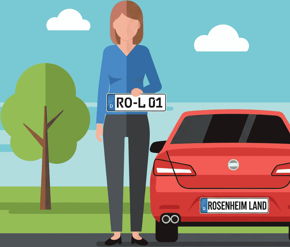 Wunschkennzeichen für Rosenheim Land