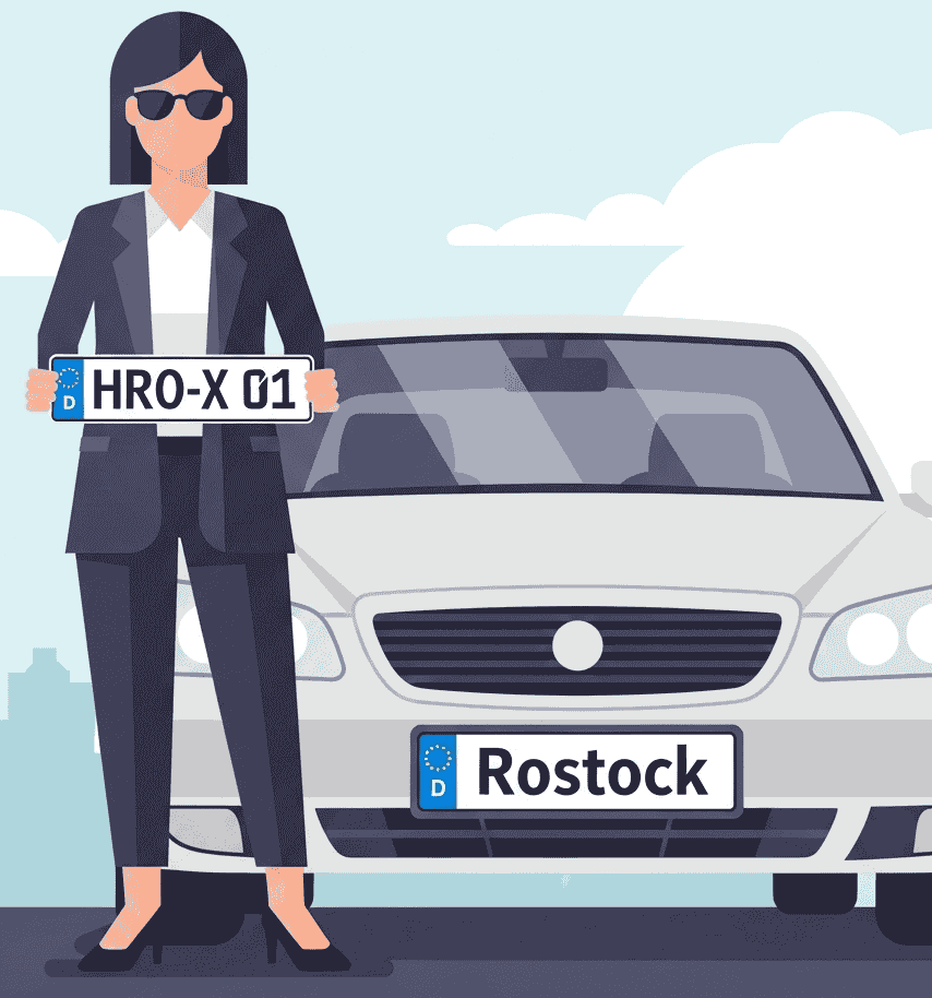 Wunschkennzeichen für Rostock