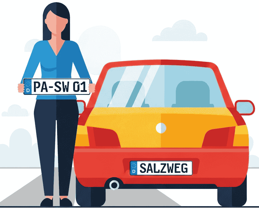Wunschkennzeichen für Salzweg
