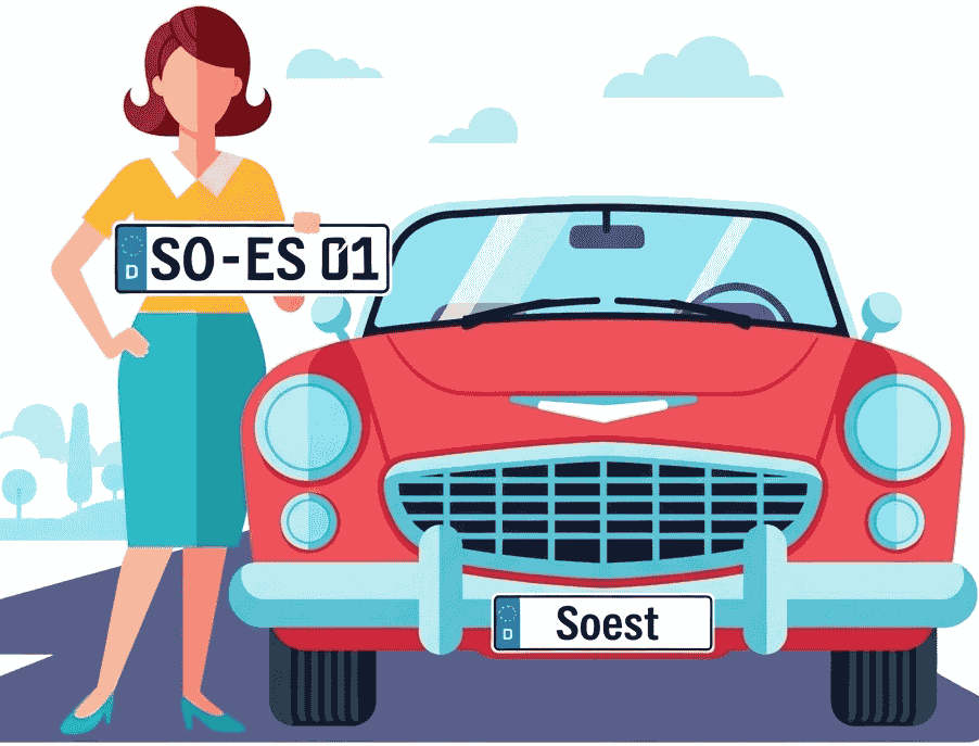 Wunschkennzeichen für Soest