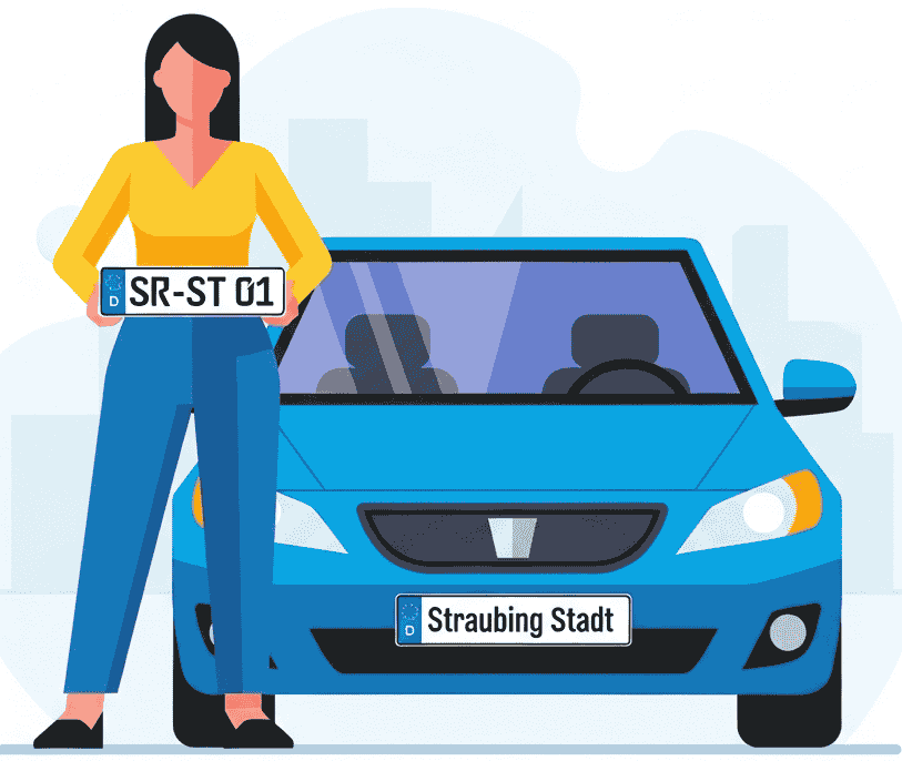 Wunschkennzeichen für Stadt Straubing