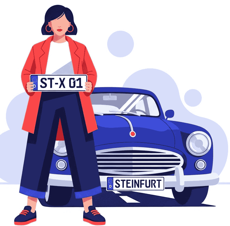 Wunschkennzeichen für Steinfurt