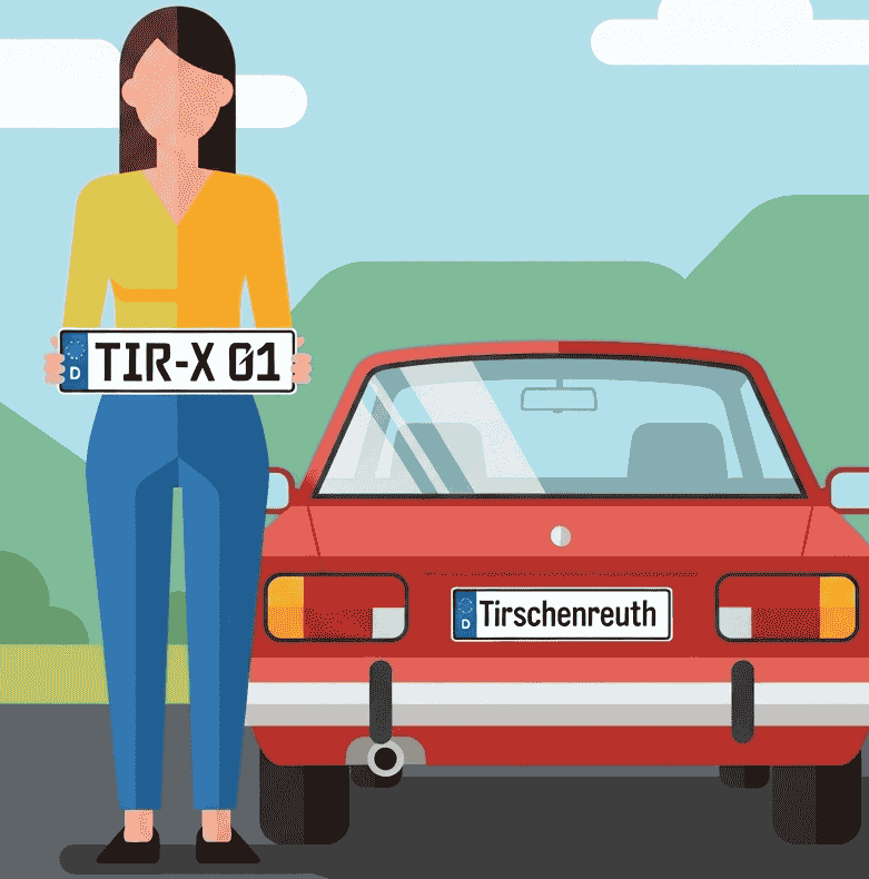 Wunschkennzeichen für Tirschenreuth