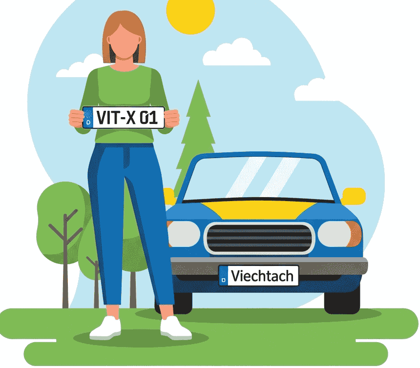 Wunschkennzeichen für Viechtach