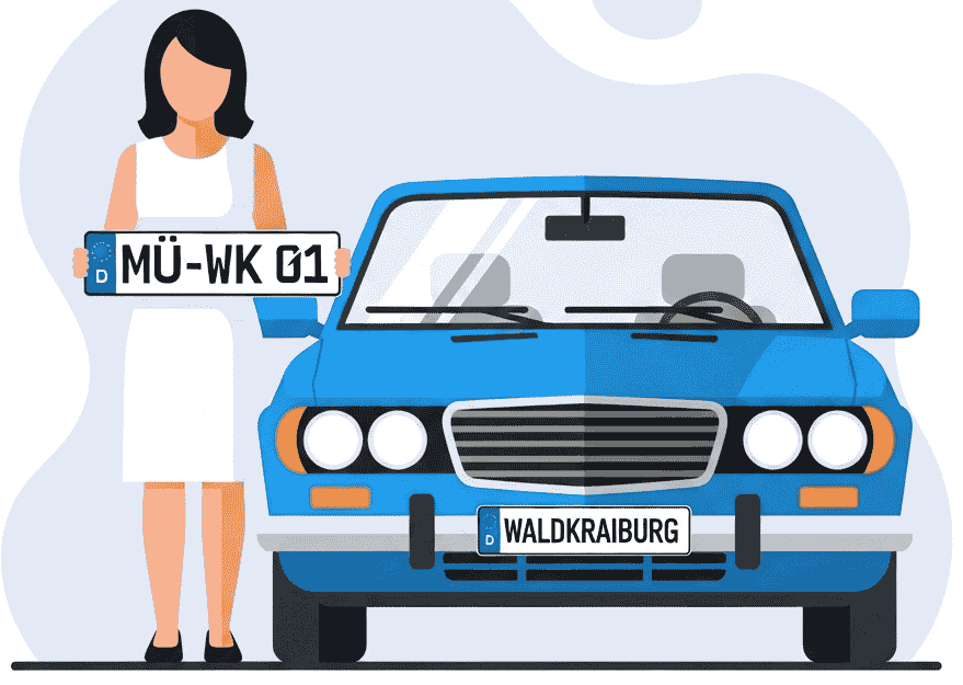Wunschkennzeichen für Waldkraiburg