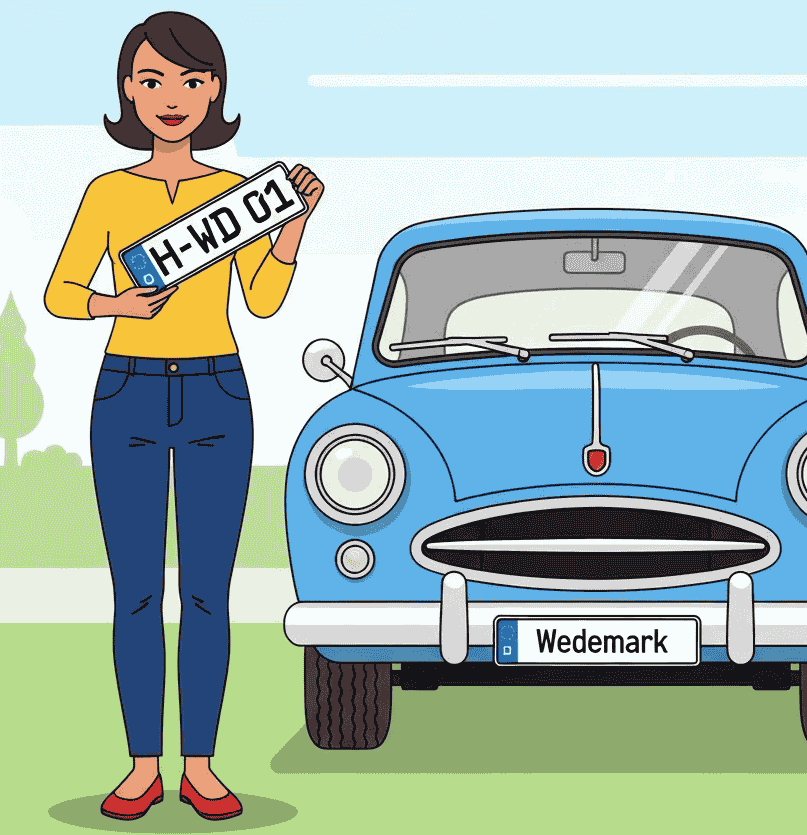 Wunschkennzeichen für Wedemark