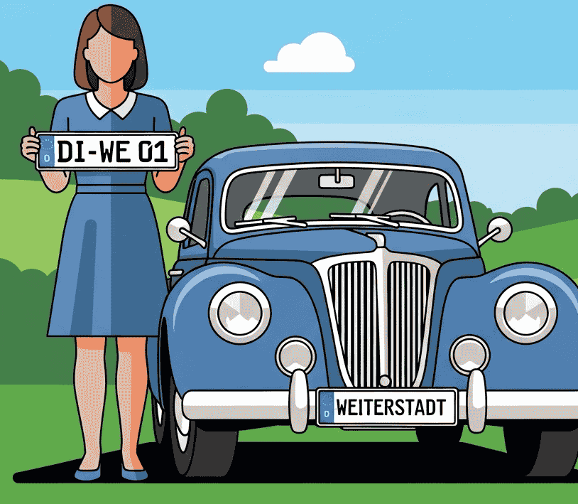 Wunschkennzeichen für Weiterstadt