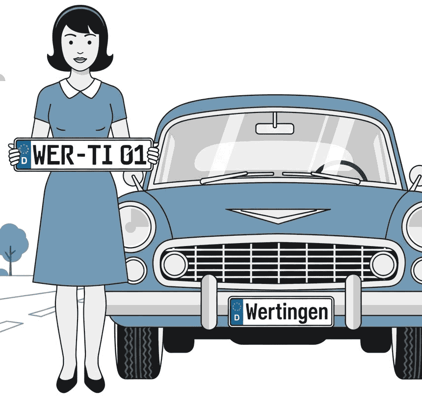 Wunschkennzeichen für Wertingen