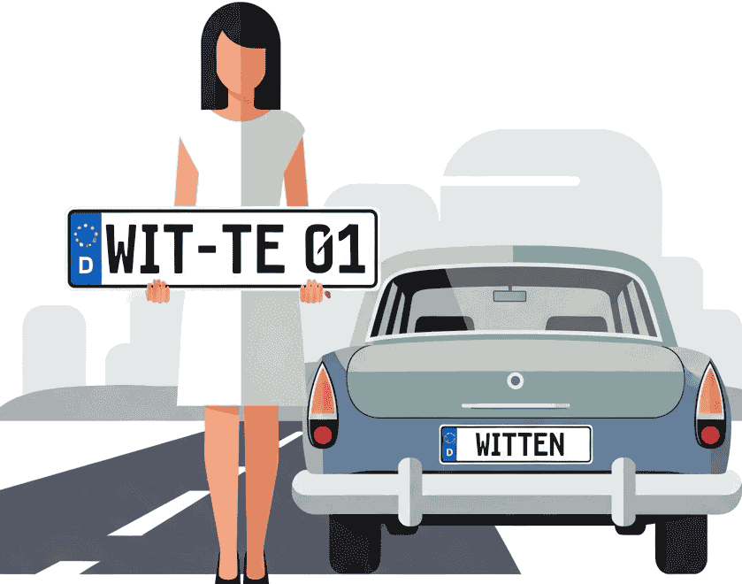 Wunschkennzeichen für Witten
