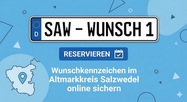 Wunschkennzeichen im Altmarkkreis Salzwedel