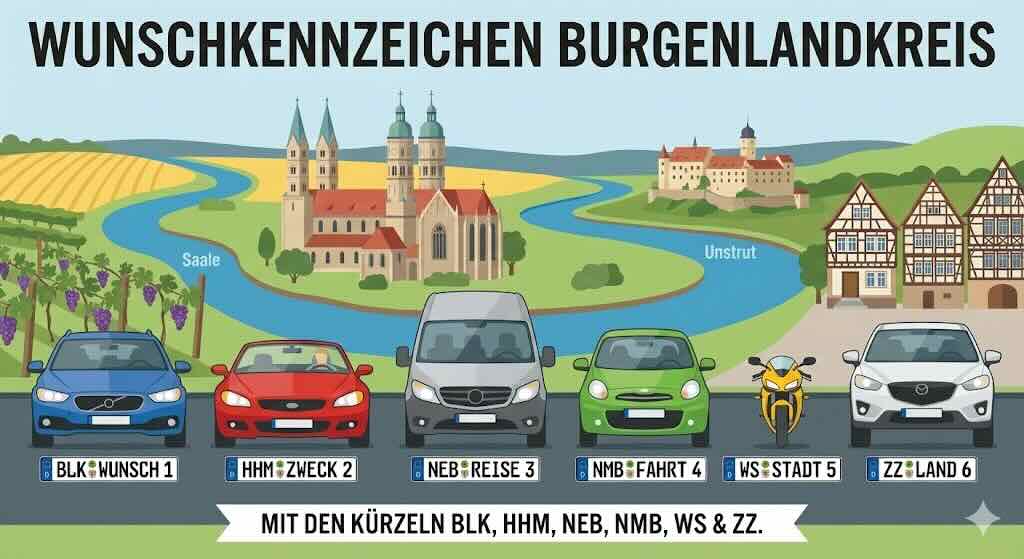 Wunschkennzeichen im Burgenlandkreis