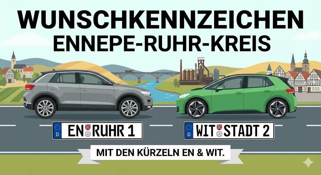 Wunschkennzeichen im Ennepe-Ruhr-Kreis