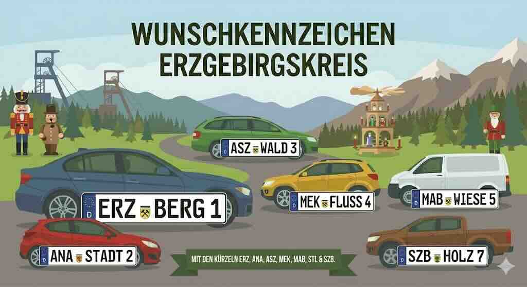 Wunschkennzeichen im Erzgebirgskreis