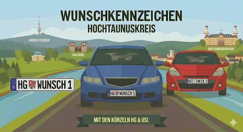 Wunschkennzeichen im Hochtaunuskreis