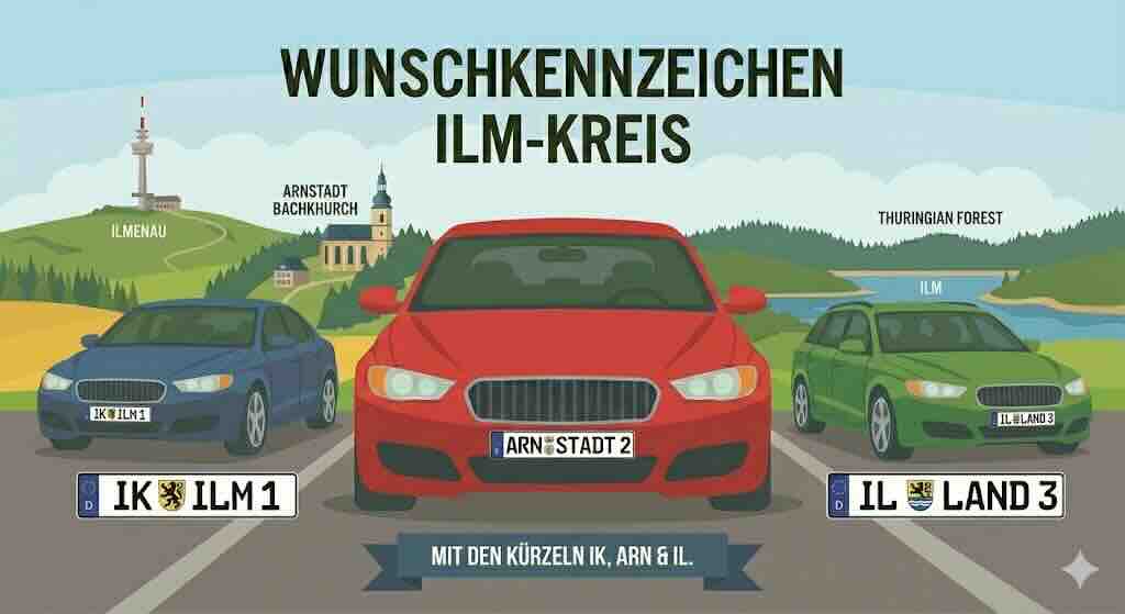 Wunschkennzeichen im Ilm-Kreis