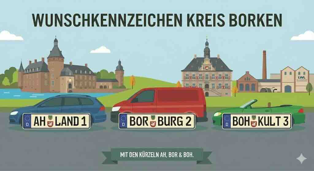 Wunschkennzeichen im Kreis Borken