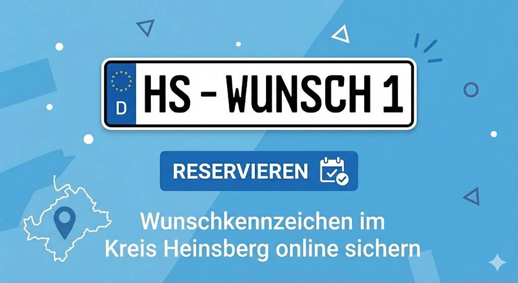 Wunschkennzeichen im Kreis Heinsberg