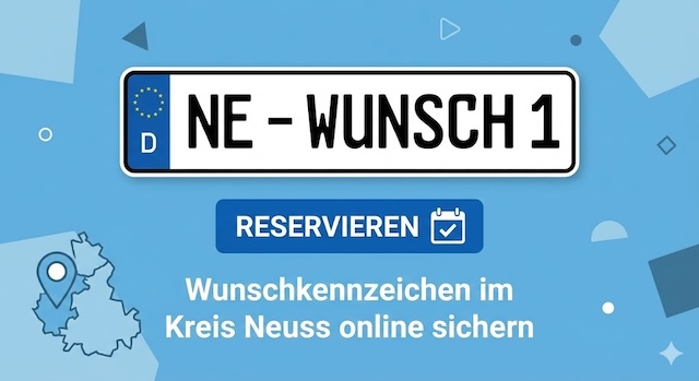 Wunschkennzeichen im Kreis Neuss