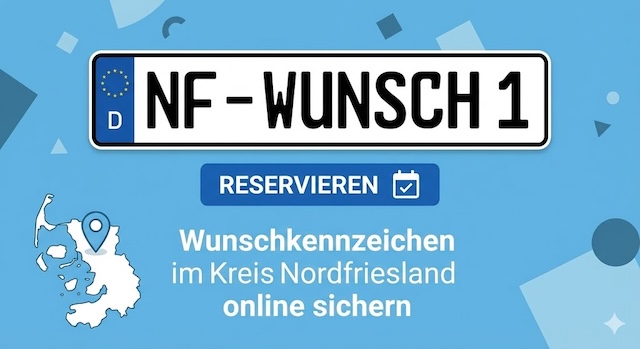 Wunschkennzeichen im Kreis Nordfriesland