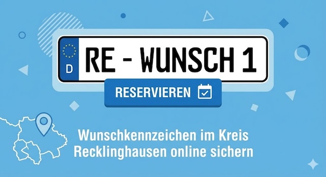 Wunschkennzeichen im Kreis Recklinghausen