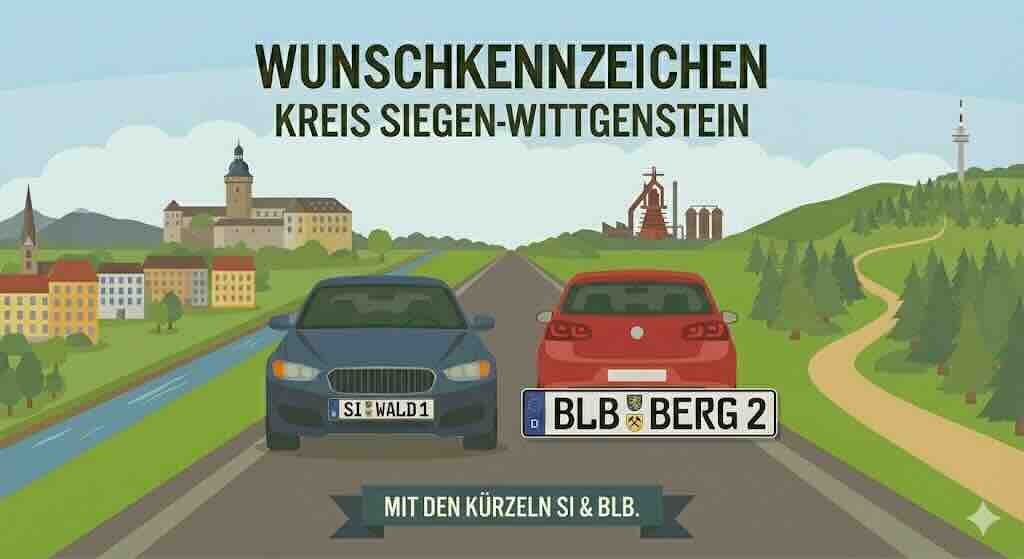 Wunschkennzeichen im Kreis Siegen-Wittgenstein