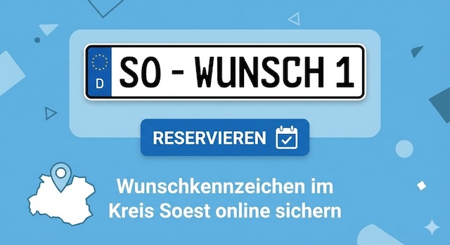 Wunschkennzeichen im Kreis Soest