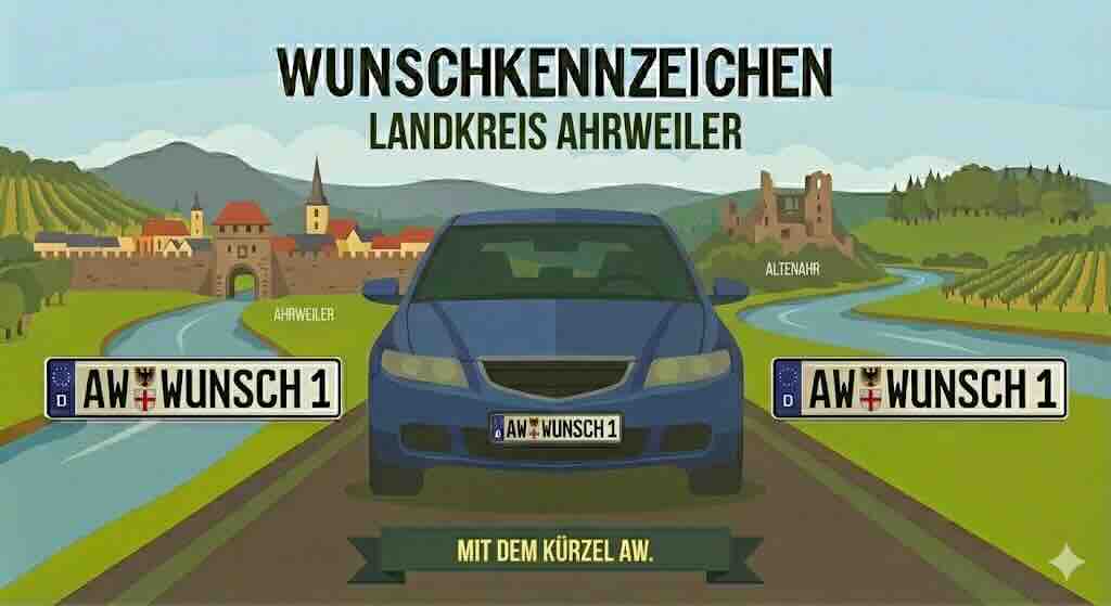 Wunschkennzeichen im Landkreis Ahrweiler