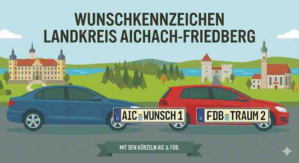 Wunschkennzeichen im Landkreis Aichach-Friedberg