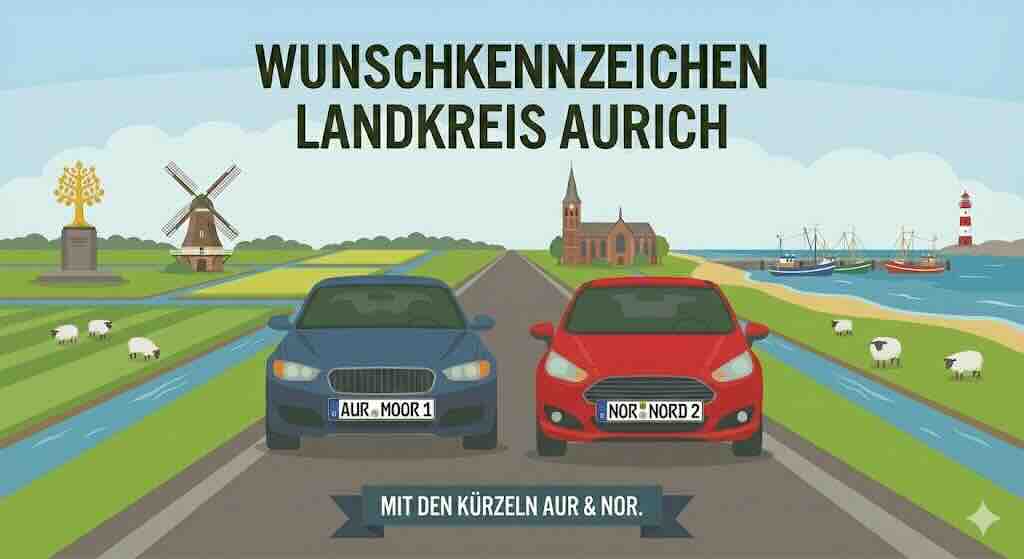 Wunschkennzeichen im Landkreis Aurich