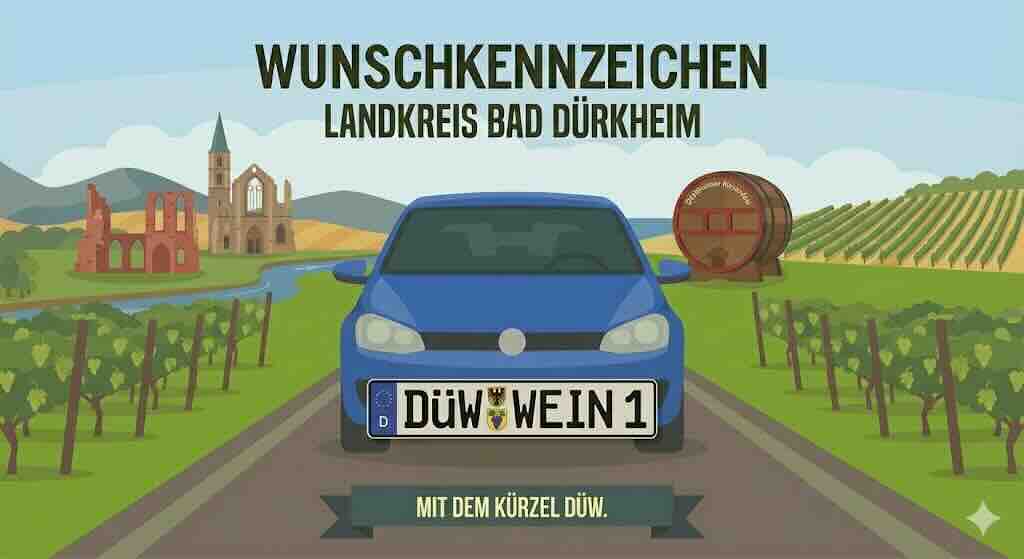 Wunschkennzeichen im Landkreis Bad Dürkheim