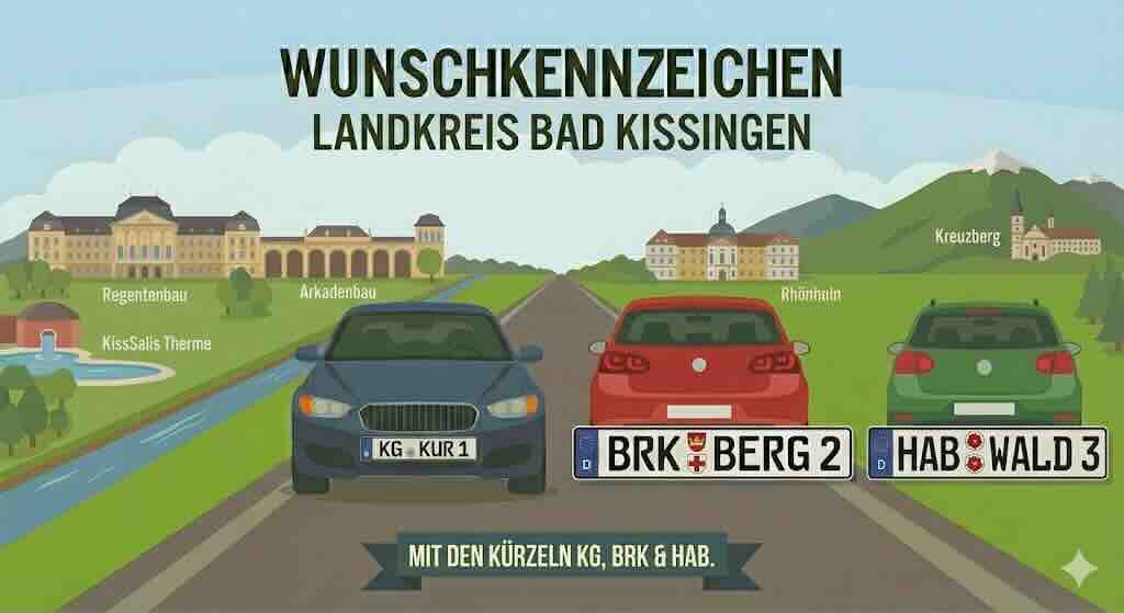 Wunschkennzeichen im Landkreis Bad Kissingen