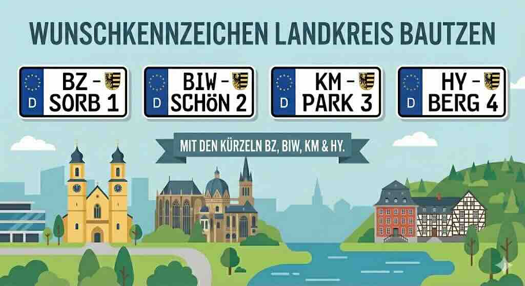 Wunschkennzeichen im Landkreis Bautzen