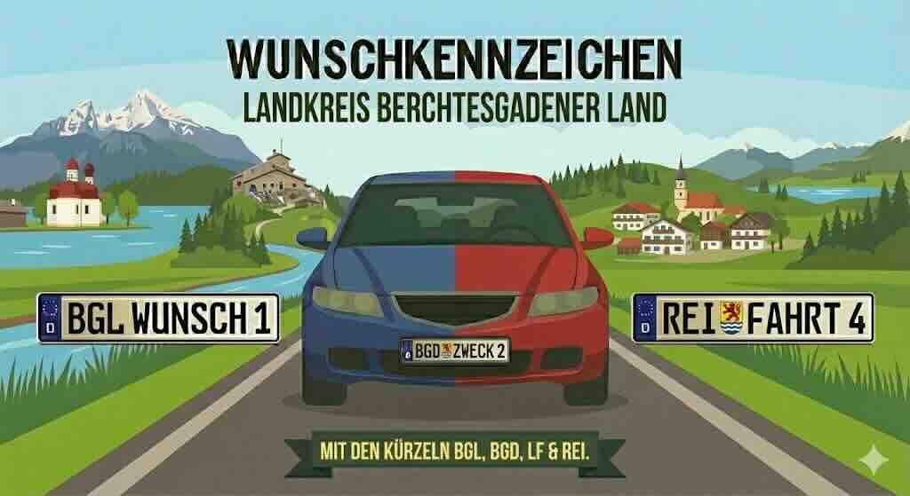 Wunschkennzeichen im Landkreis Berchtesgadener Land